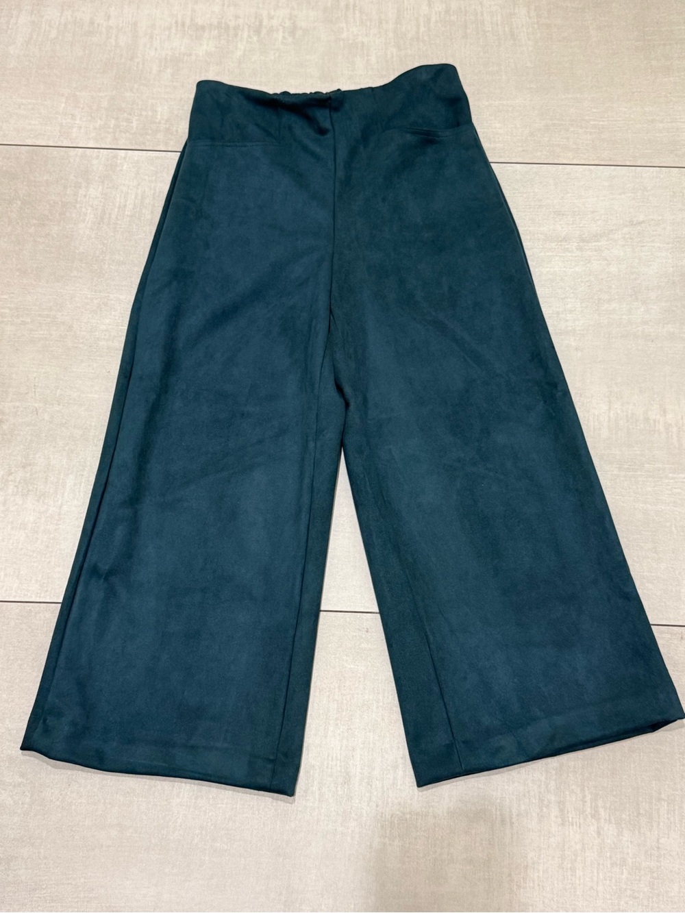 T Tahari Wide-Leg High-Waist Pants - Dark Teal